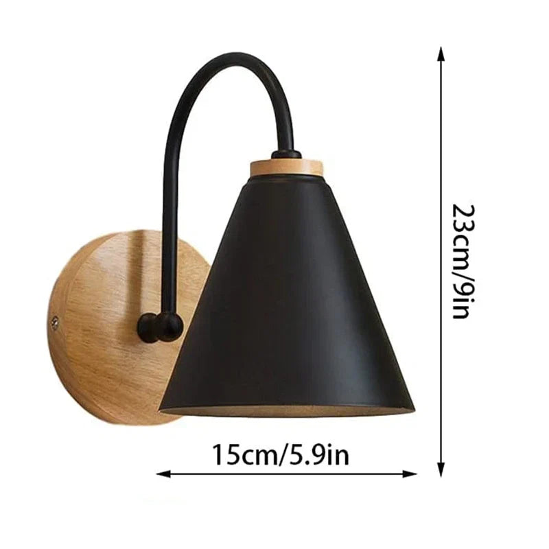 Nordic Beam | Applique murale scandinave bois et fer, 2 coloris