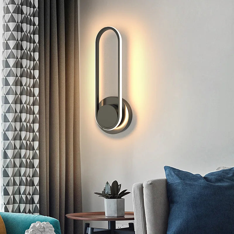 Applique LED orientable 330° | Aluminium noir, liseuse murale