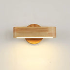 Applique murale pivotante | Bois massif et aluminium, 20 cm