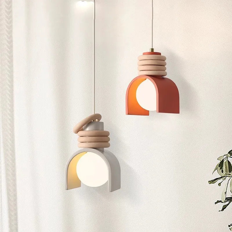 Suspension Wabi-Sabi | Résine au design japonais épuré