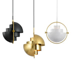 Suspension nordique moderne | Métal sculptural, 3 coloris