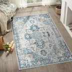Tapis Heritage Medallion | Oriental antidérapant, 4 tailles