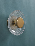 Applique disque en verre coloré | LED intégrée, Ø 17 cm