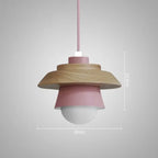 Suspension nordique en bois | Teintes macaron, 5 coloris