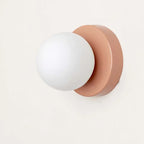 Applique murale LED Macaron | Verre coloré, Ø 12 cm