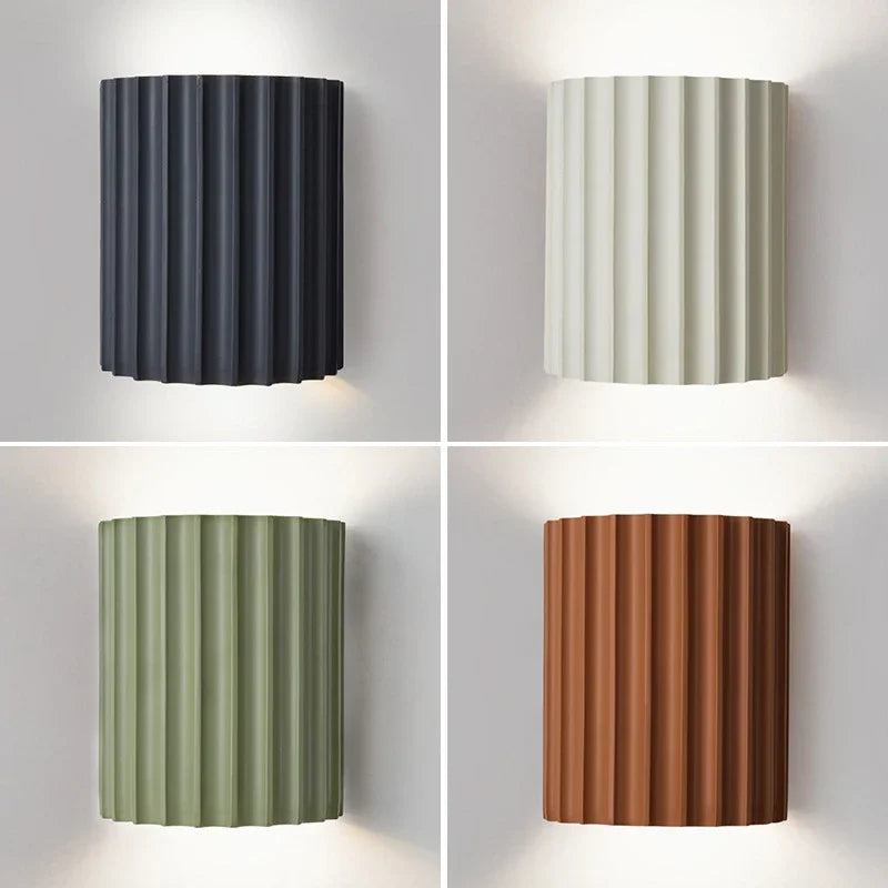 Applique murale en résine | Design nervuré nordique