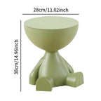 Table d’appoint Ourson | Rangement intégré, 5 coloris