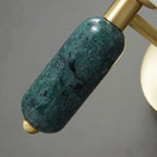 Applique en marbre et verre | Finition dorée, Ø 13 cm