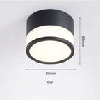 Spot LED nordique en saillie | Plafonnier 9 W ou 15 W