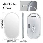 LumoOval | Miroir LED ovale anti-buée, 3 tailles