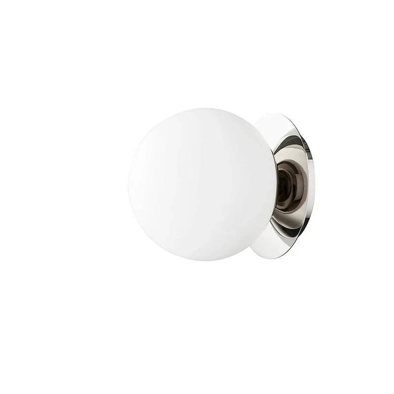 Applique murale globe en verre nordique | Ø 12 ou 15 cm