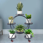 Support à plantes en métal à roulettes | 6 niveaux, 73 cm