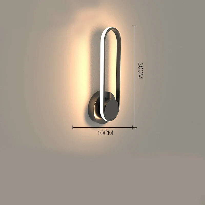 Applique LED orientable 330° | Aluminium noir, liseuse murale