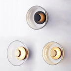 Applique murale LED en verre nordique | Ronde Ø 23 cm, 5 W