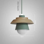 Suspension nordique en bois | Teintes macaron, 5 coloris