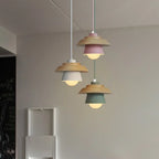 Suspension nordique en bois | Teintes macaron, 5 coloris