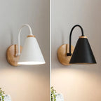 Nordic Beam | Applique murale scandinave bois et fer, 2 coloris