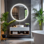 LuvoRound | Miroir LED rond anti-buée, Ø60 ou Ø80 cm