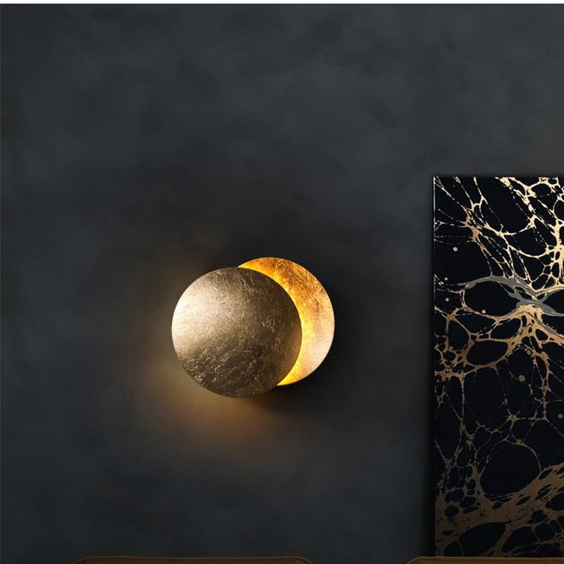 Applique Lunaris éclipse | Disques métal, 20 ou 25 cm