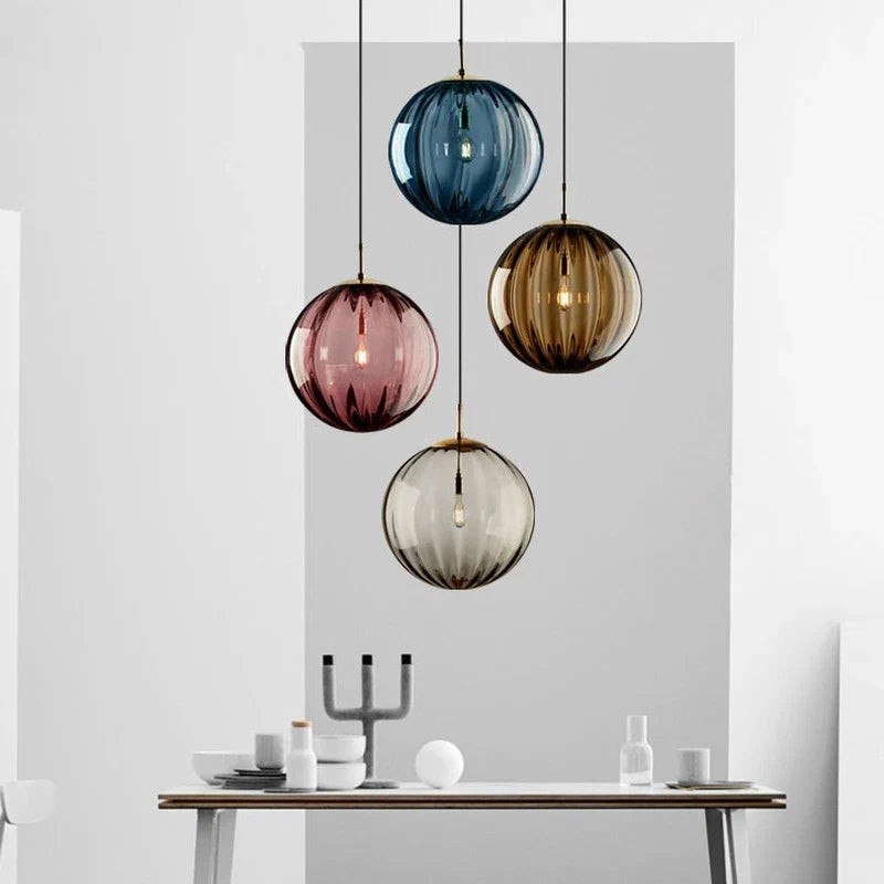 Suspension boule en verre | Nordique, Ø 15 ou 20 cm
