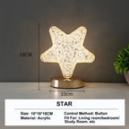 Stellora | Veilleuse LED cristal 3D rechargeable et tactile