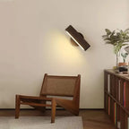 Applique murale pivotante | Bois massif et aluminium, 20 cm
