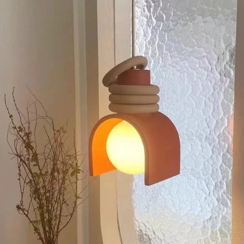 Suspension Wabi-Sabi | Résine au design japonais épuré