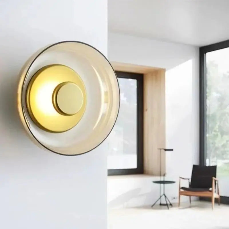 Applique murale LED en verre nordique | Ronde Ø 23 cm, 5 W