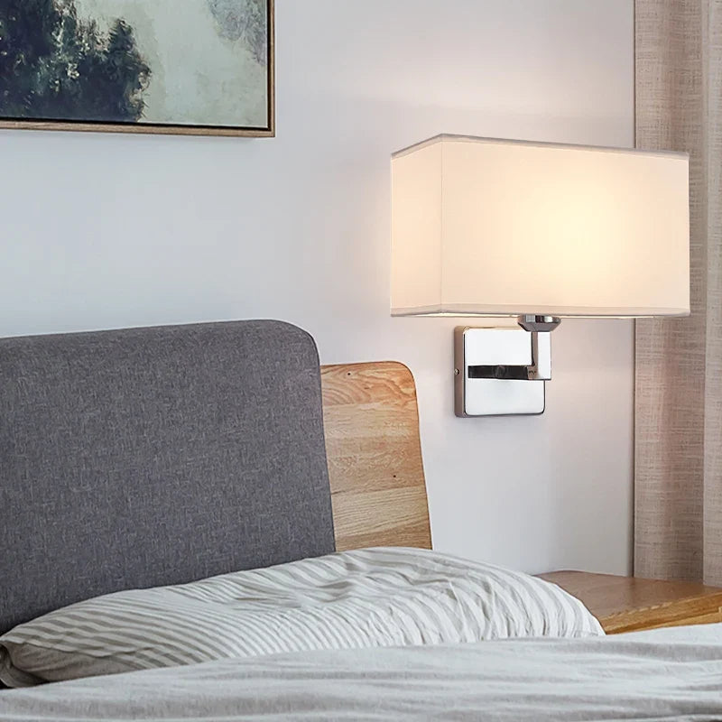Applique de chevet avec liseuse | E27 et LED, 3 coloris