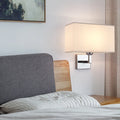 Applique de chevet avec liseuse | E27 et LED, 3 coloris