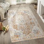 Tapis Heritage Medallion | Oriental antidérapant, 4 tailles