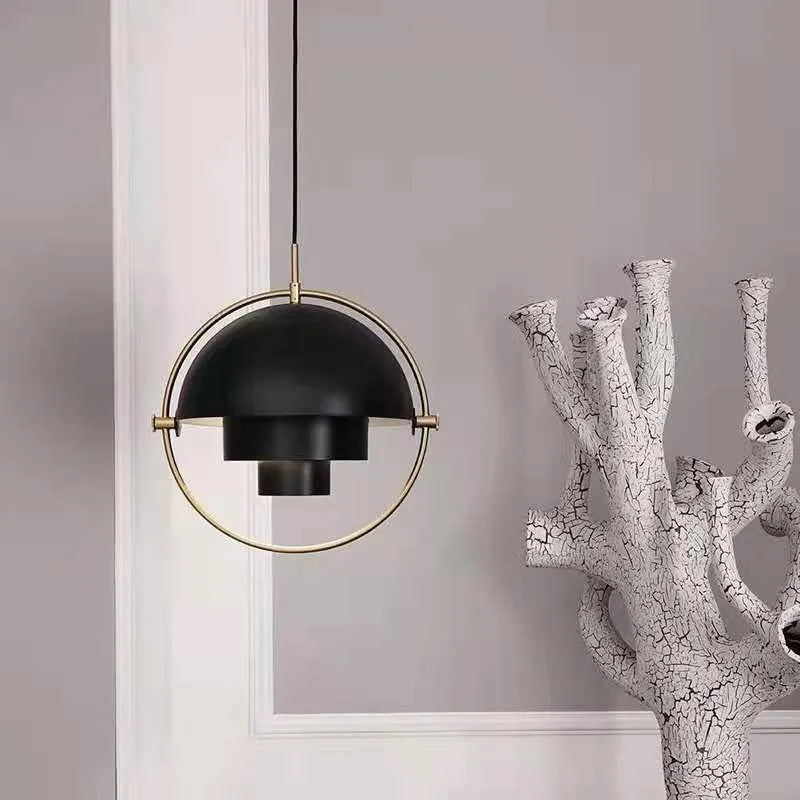 Suspension nordique moderne | Métal sculptural, 3 coloris
