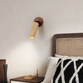 Applique Huangdong | Travertin et bois, esprit wabi-sabi