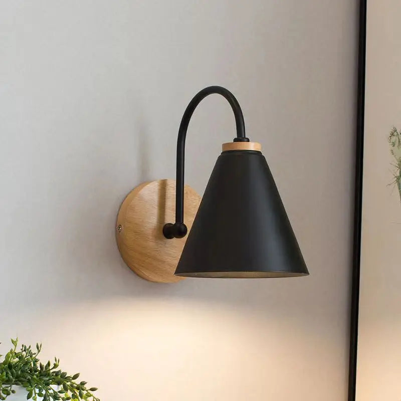 Nordic Beam | Applique murale scandinave bois et fer, 2 coloris