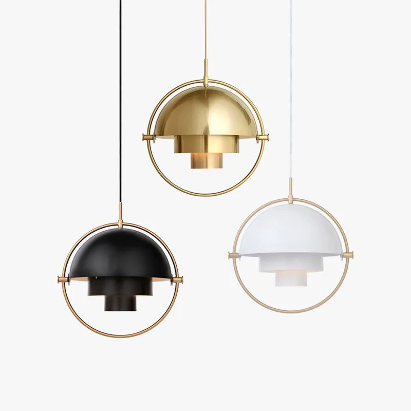 Suspension nordique moderne | Métal sculptural, 3 coloris
