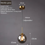Suspension globe en verre nordique | 3 coloris, Ø 15 cm