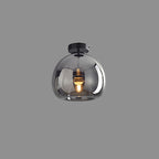 Plafonnier boule en verre nordique | Semi-encastré, Ø 25 cm