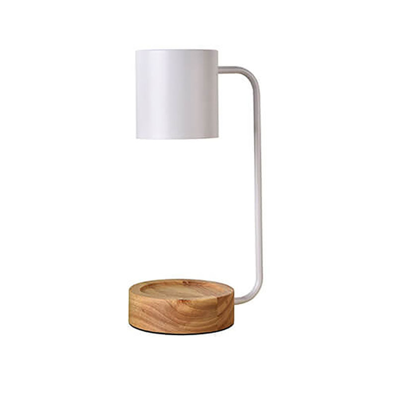 Lampe à poser japonaise | Bois et métal, variateur intégré