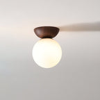 Plafonnier japonais | Bois et verre, 3 températures