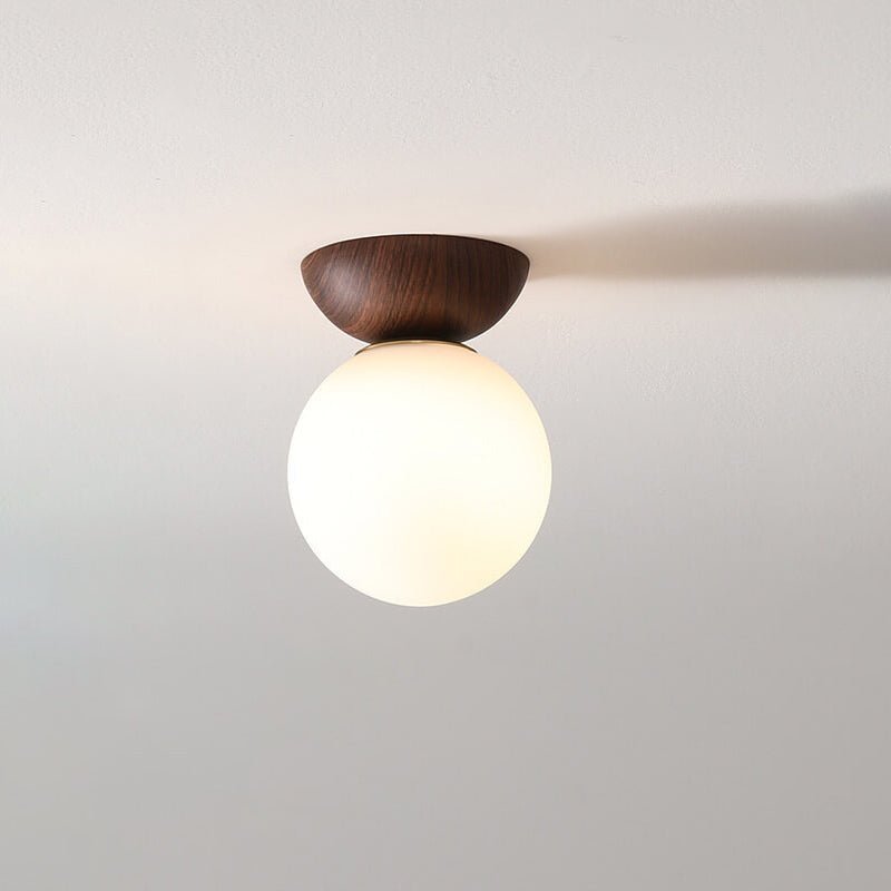 Plafonnier japonais | Bois et verre, 3 températures