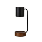 Lampe chauffe-bougie japonaise | Base en bois, 33 cm