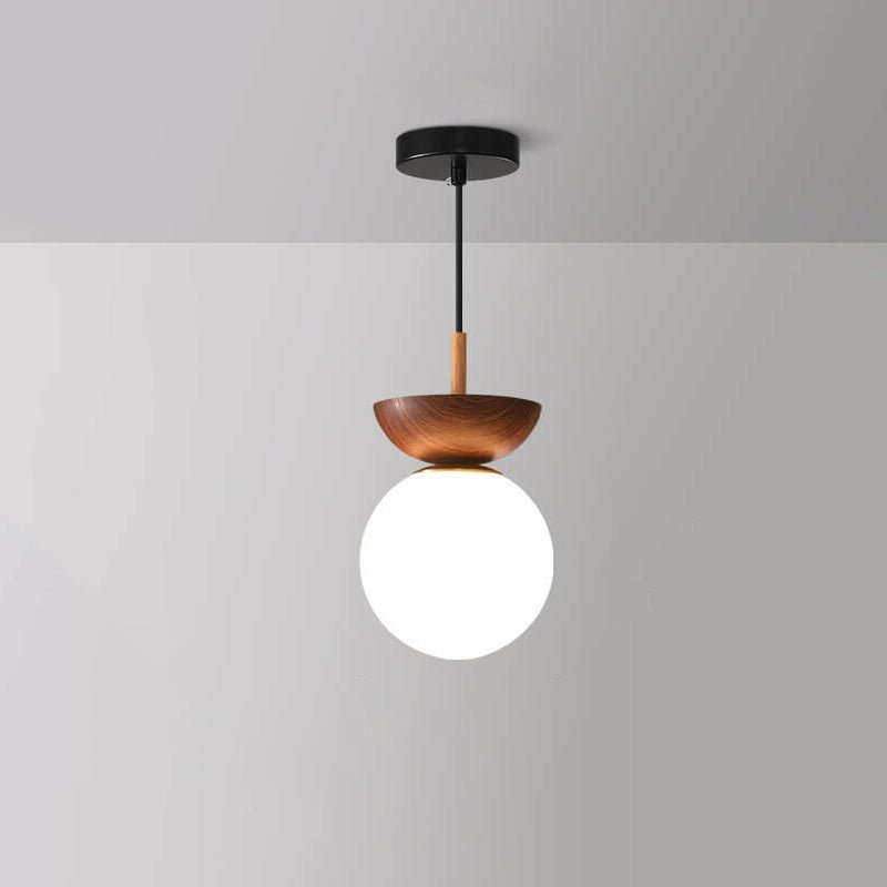 Plafonnier japonais | Bois et verre, 3 températures