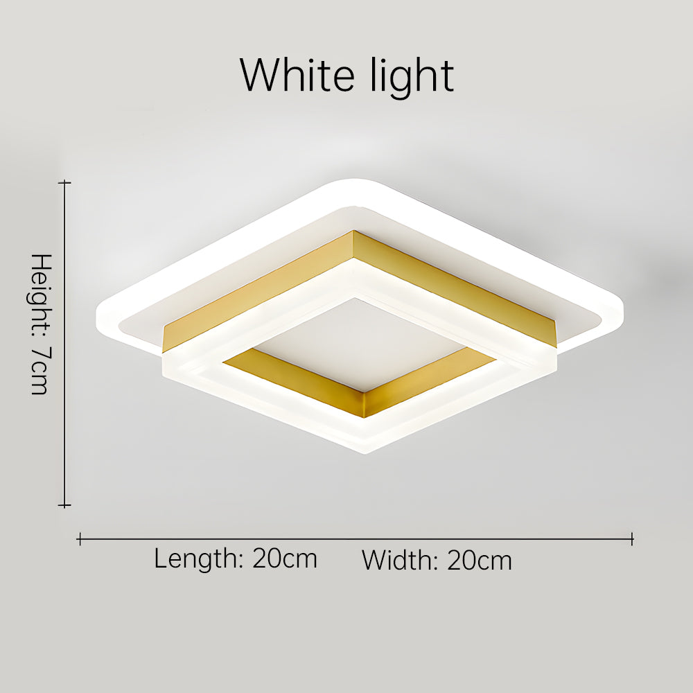 Plafonnier LED carré 24 W | 1920 lm, 20 × 20 cm
