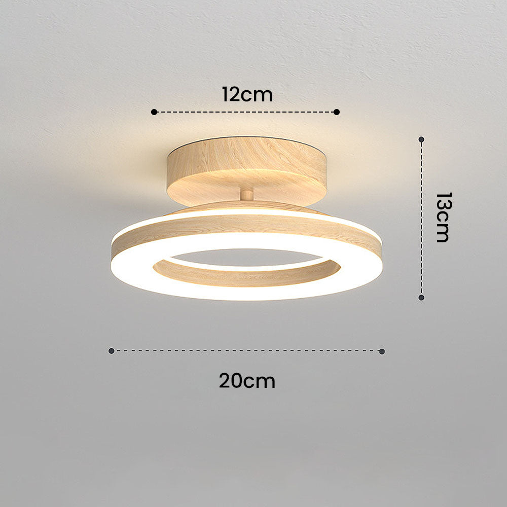 Plafonnier LED rond en acrylique | Ø 20 ou 30 cm, couloir