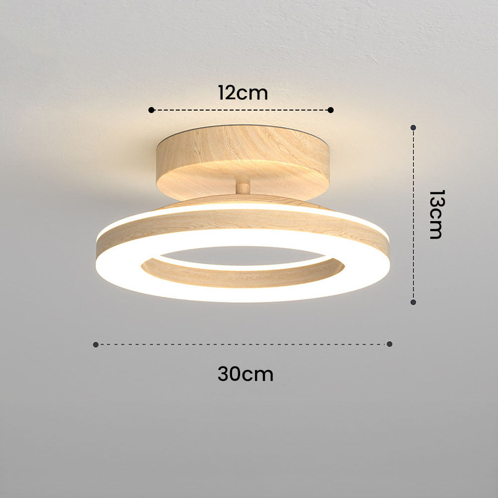 Plafonnier LED rond en acrylique | Ø 20 ou 30 cm, couloir