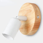 Applique murale rétro | Bois et métal, orientable 180°