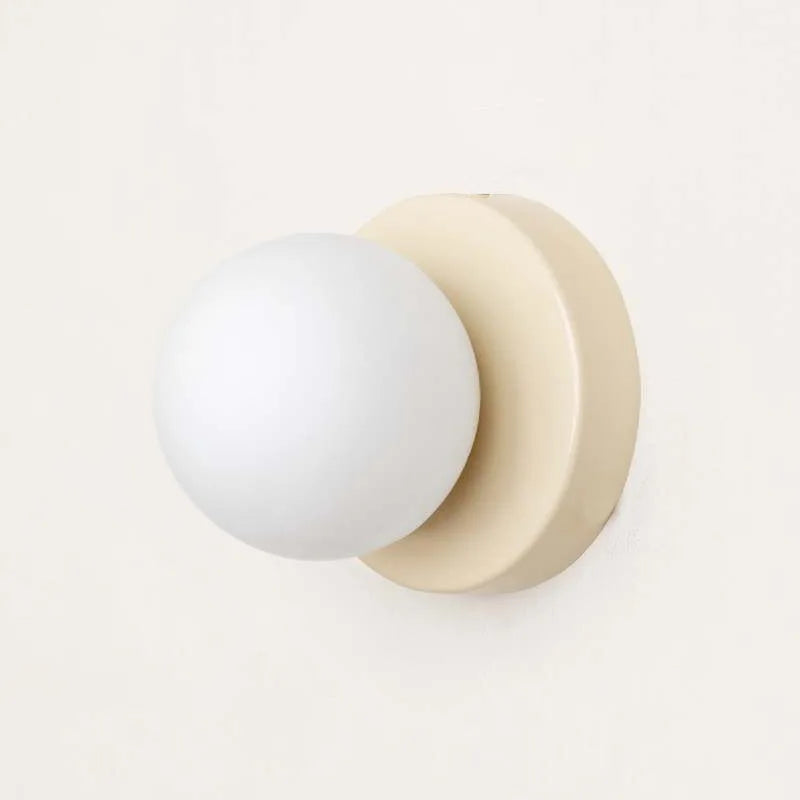 Applique murale LED Macaron | Verre coloré, Ø 12 cm