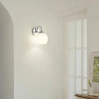 Applique Quashion | Chrome ou laiton, verre nervuré