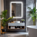 LuvoGlow | Miroir LED sans cadre anti-buée, 3 tailles