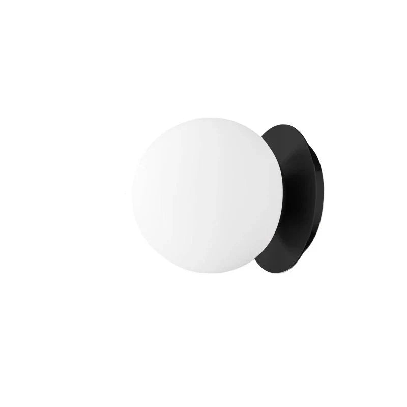 Applique murale globe en verre nordique | Ø 12 ou 15 cm